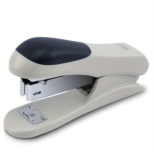 1pc Deli White Desktop Stapler, 20 Sheet Capacity, For Office, School Booklet Or Book Binding, Paper Binding - Renee Lane Company