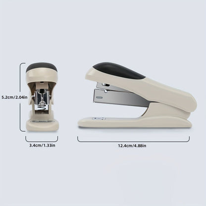 1pc Deli White Desktop Stapler, 20 Sheet Capacity, For Office, School Booklet Or Book Binding, Paper Binding - Renee Lane Company