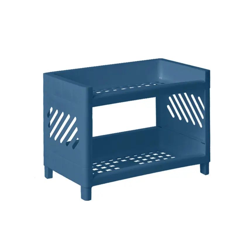 1pc Double Layer Finishing Rack College Student Dormitory Small Shelf Desktop Stationery Mini Storage Storage Rack Divider - Renee Lane Company