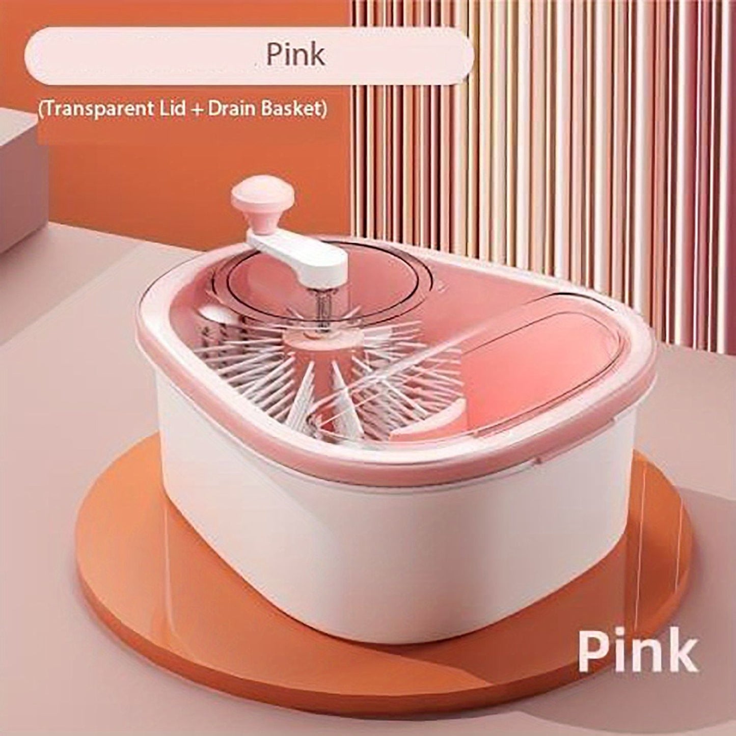 1pc, Efficient Fruit and Vegetable Washer - Spin Cleaning Machine for Fruits and Vegetables - Manual Fruit Cleaner Device - Kitchen Tool for Healthy and Clean Produce - Renee Lane Company