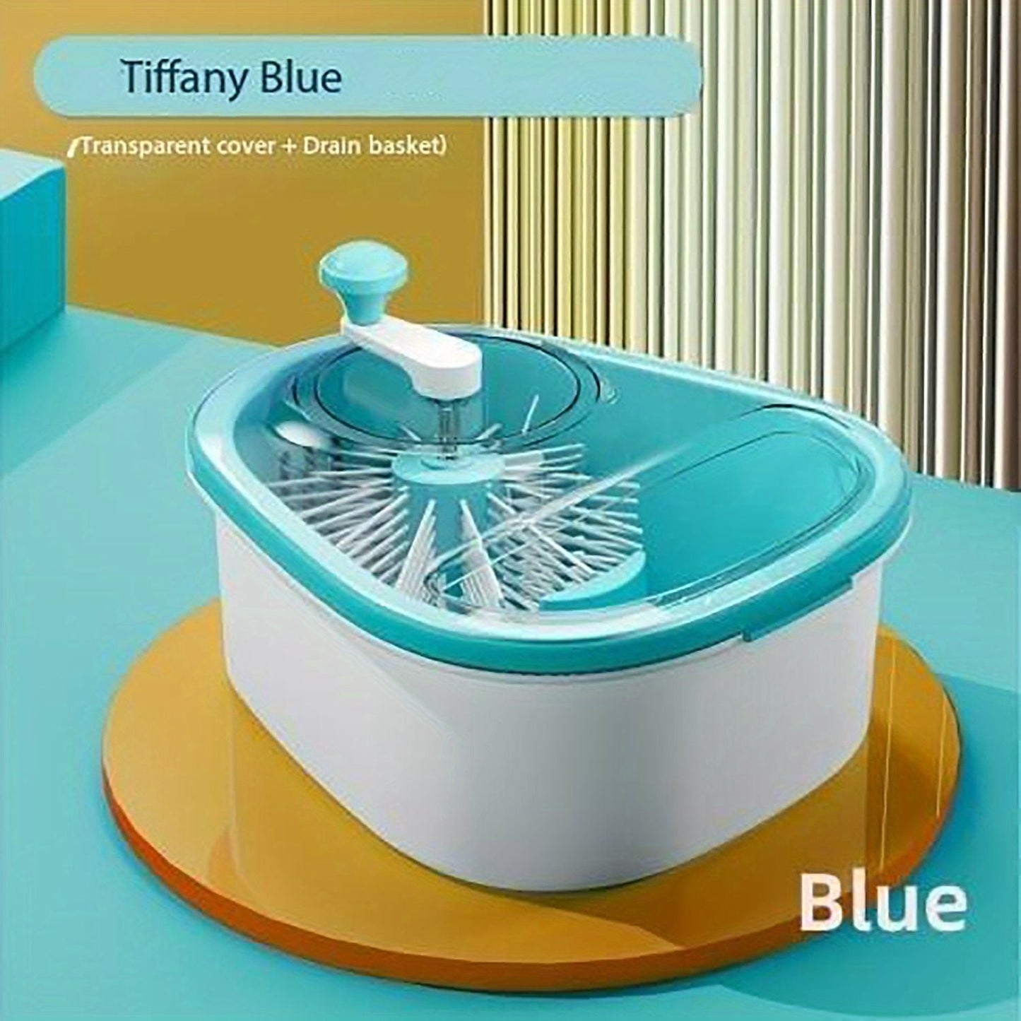 1pc, Efficient Fruit and Vegetable Washer - Spin Cleaning Machine for Fruits and Vegetables - Manual Fruit Cleaner Device - Kitchen Tool for Healthy and Clean Produce - Renee Lane Company