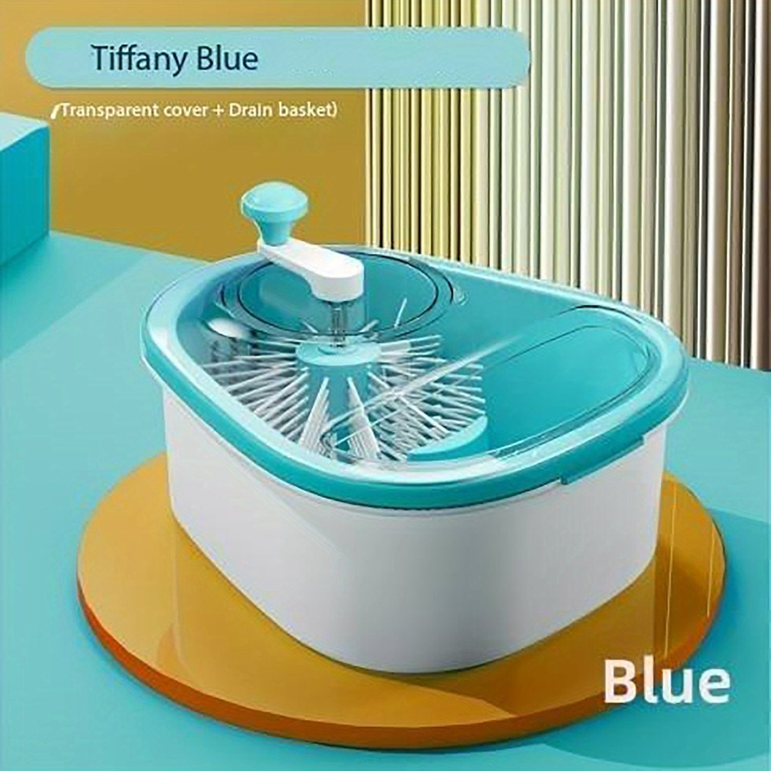 1pc, Efficient Fruit and Vegetable Washer - Spin Cleaning Machine for Fruits and Vegetables - Manual Fruit Cleaner Device - Kitchen Tool for Healthy and Clean Produce - Renee Lane Company