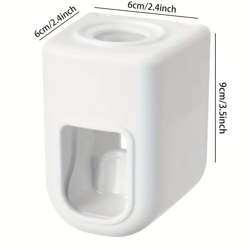 1pc Electric Toothbrush Holder Couple Toothbrush Holder Lazy Person Automatic Toothpaste Squeezing Device Wall Mounted Non Perforated Toothpaste Toothbrush Holder In Bathroom - Renee Lane Company