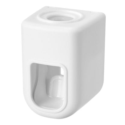 1pc Electric Toothbrush Holder Couple Toothbrush Holder Lazy Person Automatic Toothpaste Squeezing Device Wall Mounted Non Perforated Toothpaste Toothbrush Holder In Bathroom - Renee Lane Company