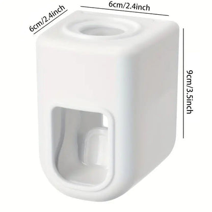 1pc Electric Toothbrush Holder Couple Toothbrush Holder Lazy Person Automatic Toothpaste Squeezing Device Wall Mounted Non Perforated Toothpaste Toothbrush Holder In Bathroom - Renee Lane Company