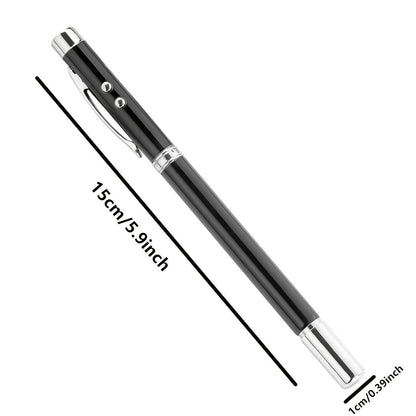 1pc Five In One Pointer Pen Retractable Pen Laser Infrared Laser Pointer PPT Electronic Pointer Pen 1.0mm Refill Black - Renee Lane Company