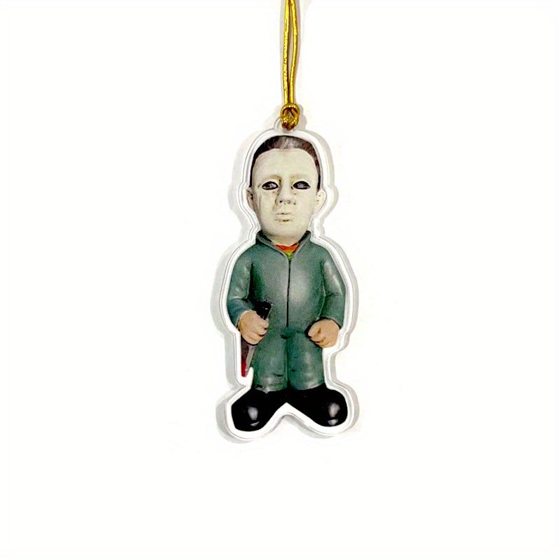 1pc Halloween Decor Horror Movie Character Sculpture Car Hanging Pendant Horror Decoration Funny Pendant Car Dwarf Pendant - Renee Lane Company
