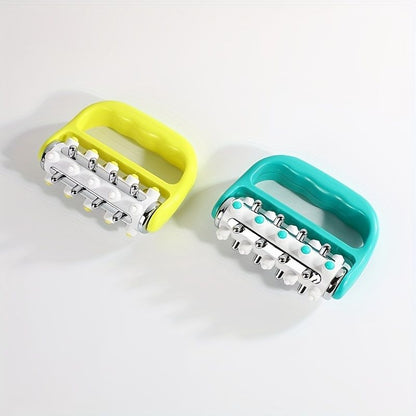 1pc Handheld Body Roller Massager, Roller Control Lifting Tools For Back, Ergonomic Handle Plastic Massager, Fascia Release And Muscle Massage Roller - Renee Lane Company