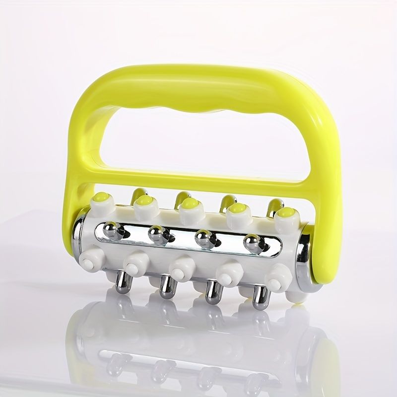 1pc Handheld Body Roller Massager, Roller Control Lifting Tools For Back, Ergonomic Handle Plastic Massager, Fascia Release And Muscle Massage Roller - Renee Lane Company
