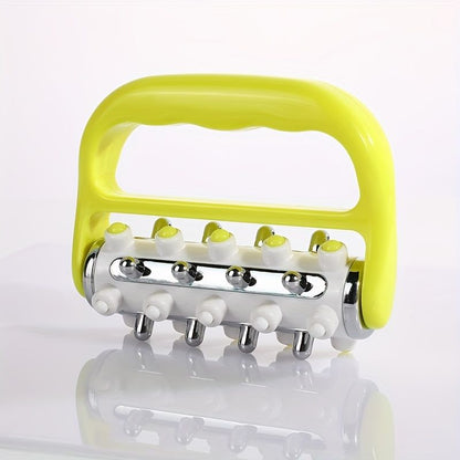 1pc Handheld Body Roller Massager, Roller Control Lifting Tools For Back, Ergonomic Handle Plastic Massager, Fascia Release And Muscle Massage Roller - Renee Lane Company