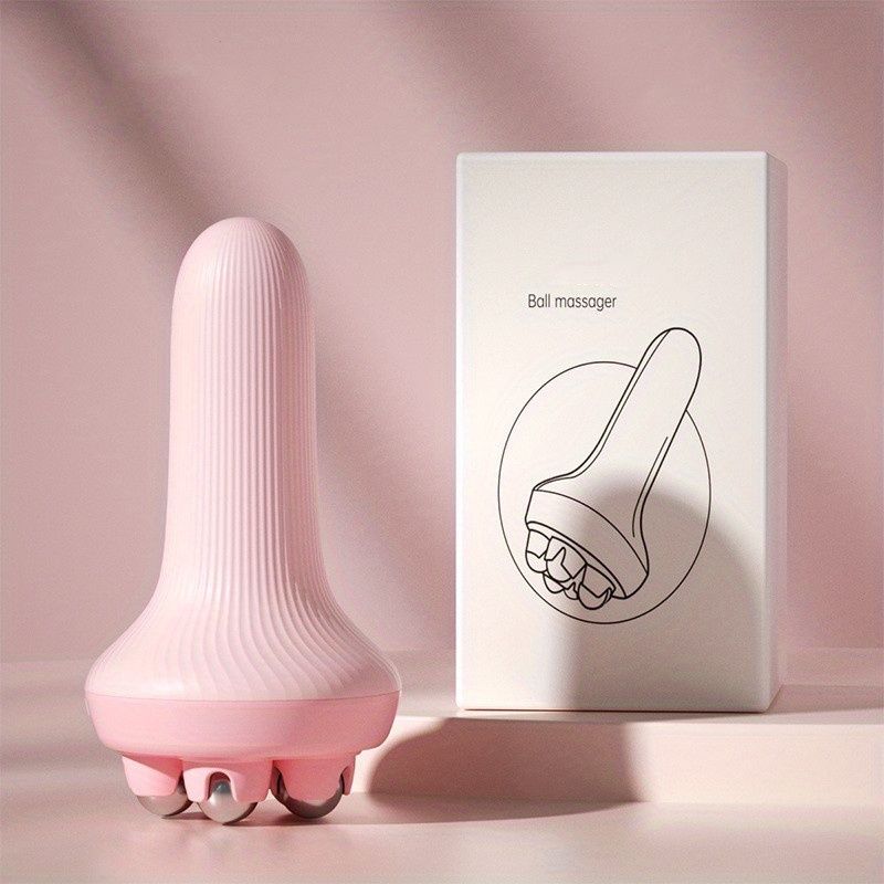 1pc Handheld Massager for Muscle Relaxation - Roller Ball Massage Tool for Back, Neck, Foot, Calf, Leg - Portable Design for On-the-Go Relaxation - Renee Lane Company