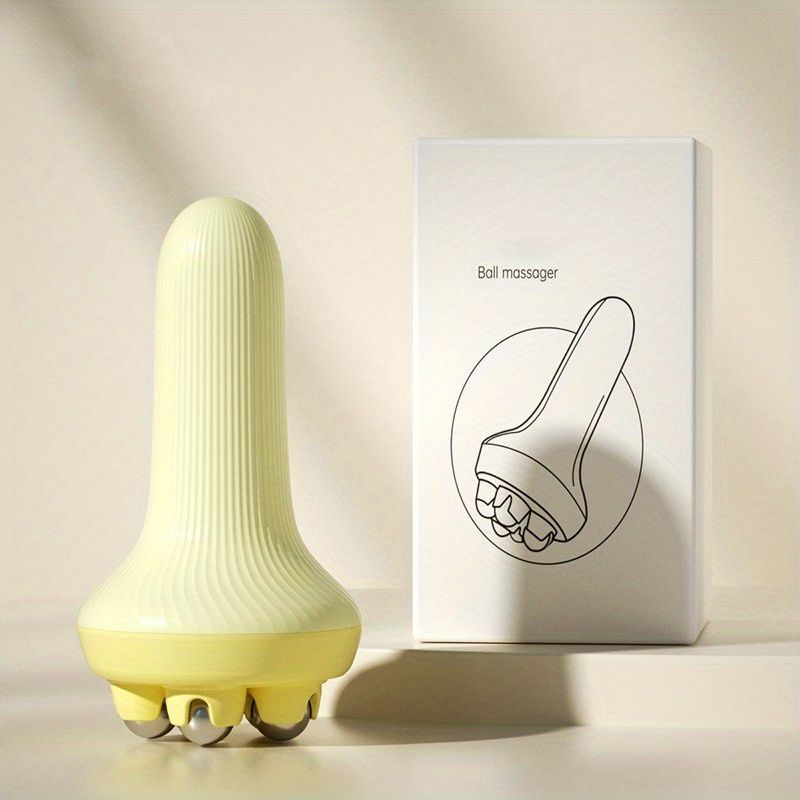 1pc Handheld Massager for Muscle Relaxation - Roller Ball Massage Tool for Back, Neck, Foot, Calf, Leg - Portable Design for On-the-Go Relaxation - Renee Lane Company
