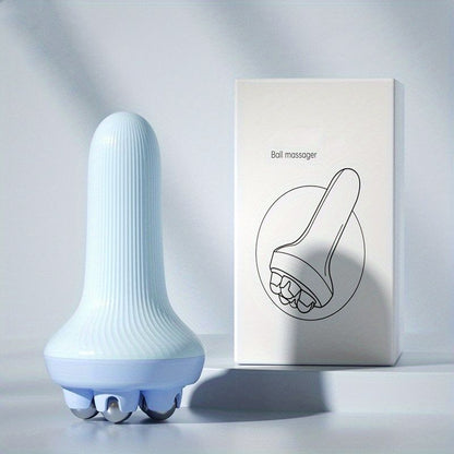 1pc Handheld Massager for Muscle Relaxation - Roller Ball Massage Tool for Back, Neck, Foot, Calf, Leg - Portable Design for On-the-Go Relaxation - Renee Lane Company
