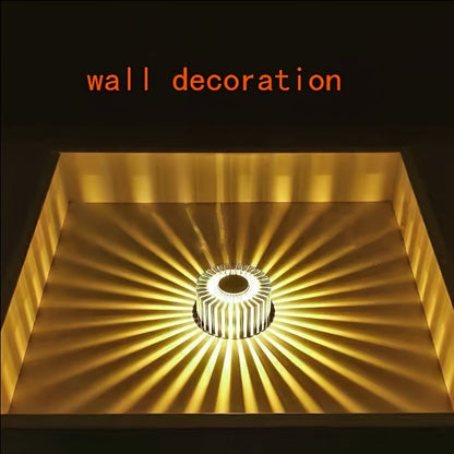1pc Hard Wired Yellow Light Wall Sconce Flush Mount Wall Light, Aluminum LED Wall Light For House Corridor Porch Garage Cafe Villa Hotel - Renee Lane Company