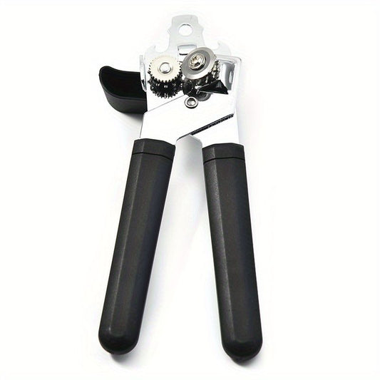1pc, Heavy Duty Stainless Steel Jar and Bottle Opener - Adjustable and Smooth Edge Manual Hand Held Can Opener for Easy Opening - Perfect for Kitchen and Back to School Supplies - Renee Lane Company