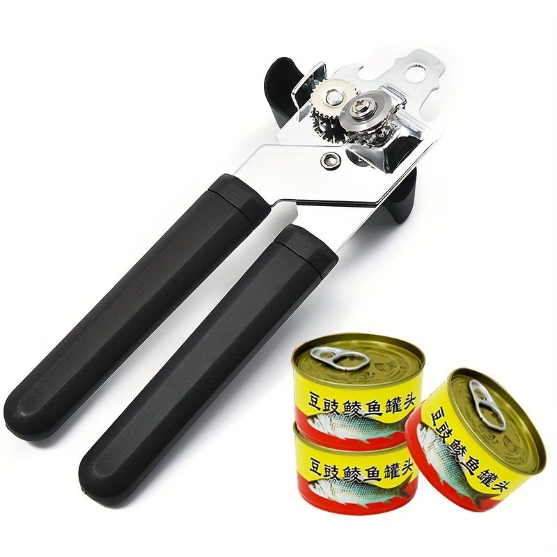 1pc, Heavy Duty Stainless Steel Jar and Bottle Opener - Adjustable and Smooth Edge Manual Hand Held Can Opener for Easy Opening - Perfect for Kitchen and Back to School Supplies - Renee Lane Company