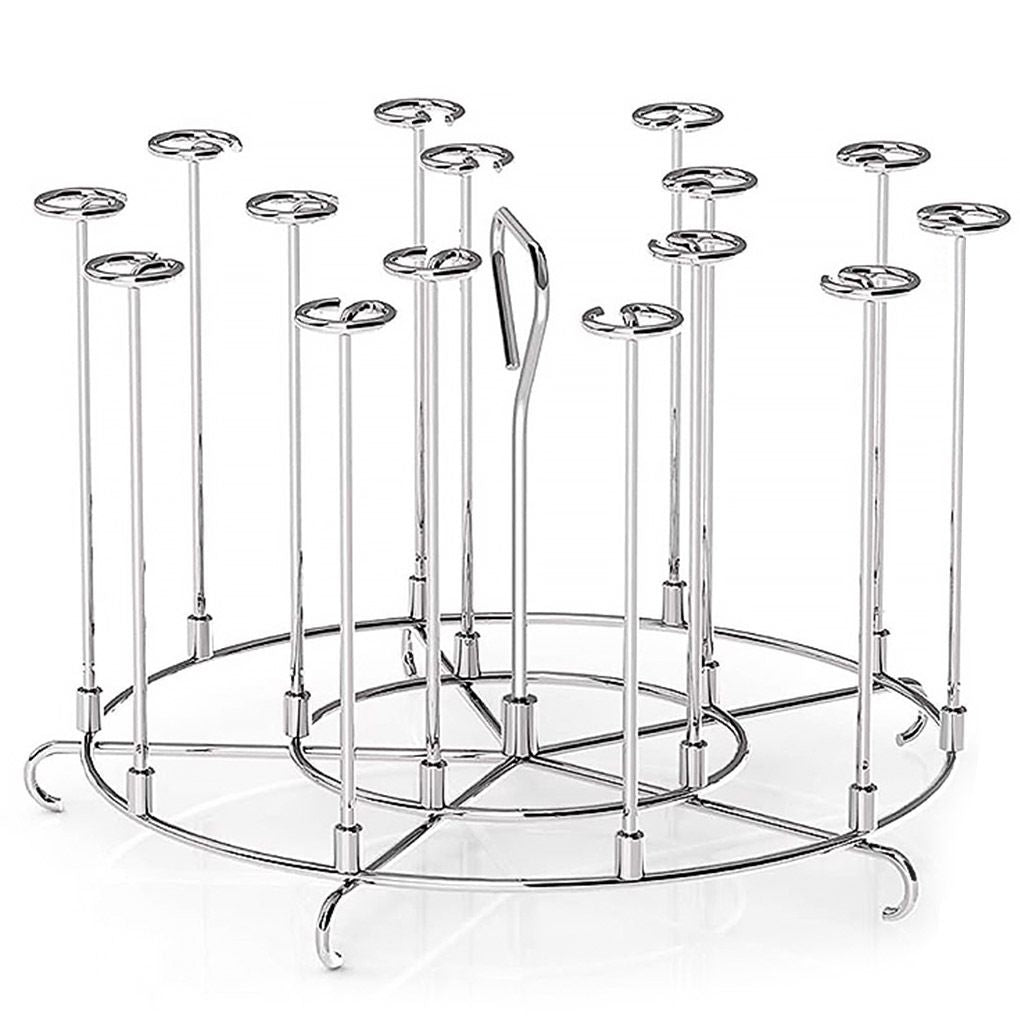 1pc Kitchen Air Fryer Rack Accessories; BBQ Grill Tray Basket Stand; Roasting Meat Food Holder Tool For Household Picnic Camping - Renee Lane Company
