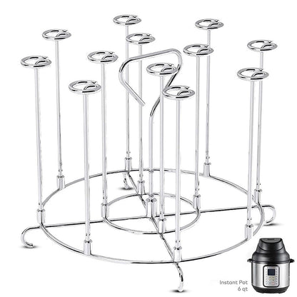 1pc Kitchen Air Fryer Rack Accessories; BBQ Grill Tray Basket Stand; Roasting Meat Food Holder Tool For Household Picnic Camping - Renee Lane Company