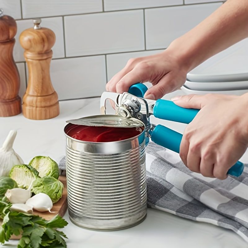 1pc Kitchen Multifunctional Can Opener Modern Minimalist Canning Tool Can Opener Stainless Steel Can Knife Beer Bottle Opener, Outdoor Camping - Renee Lane Company