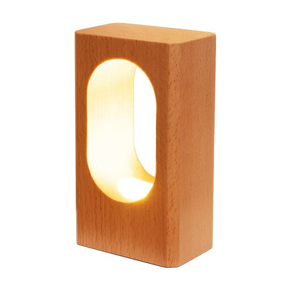 1pc LONRISWAY LED Wood Desk Lamp - Dimmable Night Light for Bedroom and Home Decor - Unique Gift Idea - Renee Lane Company