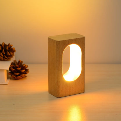 1pc LONRISWAY LED Wood Desk Lamp - Dimmable Night Light for Bedroom and Home Decor - Unique Gift Idea - Renee Lane Company