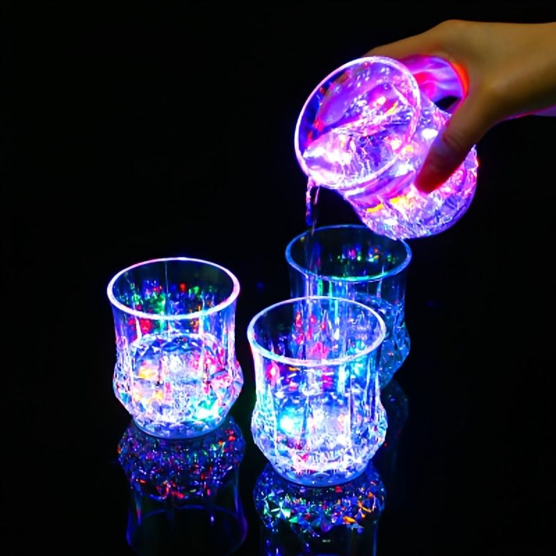 1pc Light Up Cups, Glow In The Dark Party Supplies, Colorful LED Glowing Beer Cup For Party, Birthday, Christmas, Disco - Renee Lane Company