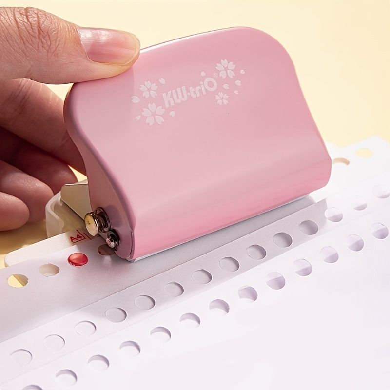 1pc Mini Paper 6-Hole Puncher DIY A4 B5 A5 Loose Leaf Bind Hole Punch Mannual Paper Cutter Machine Notebook Diary Binding Office - Renee Lane Company