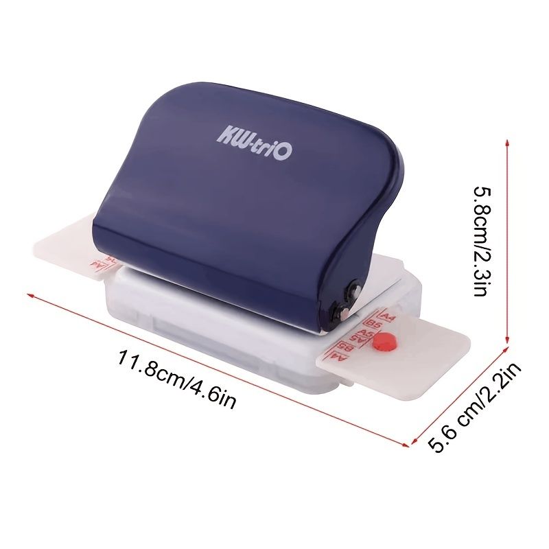 1pc Mini Paper 6-Hole Puncher DIY A4 B5 A5 Loose Leaf Bind Hole Punch Mannual Paper Cutter Machine Notebook Diary Binding Office - Renee Lane Company