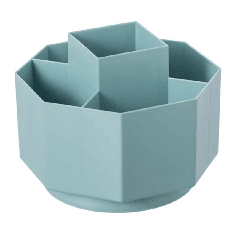 1pc Multifunctional 360 Degree Rotating Pen Holder Creative Large Capacity Desktop Storage Box Pencil Organizer School Stationery - Renee Lane Company