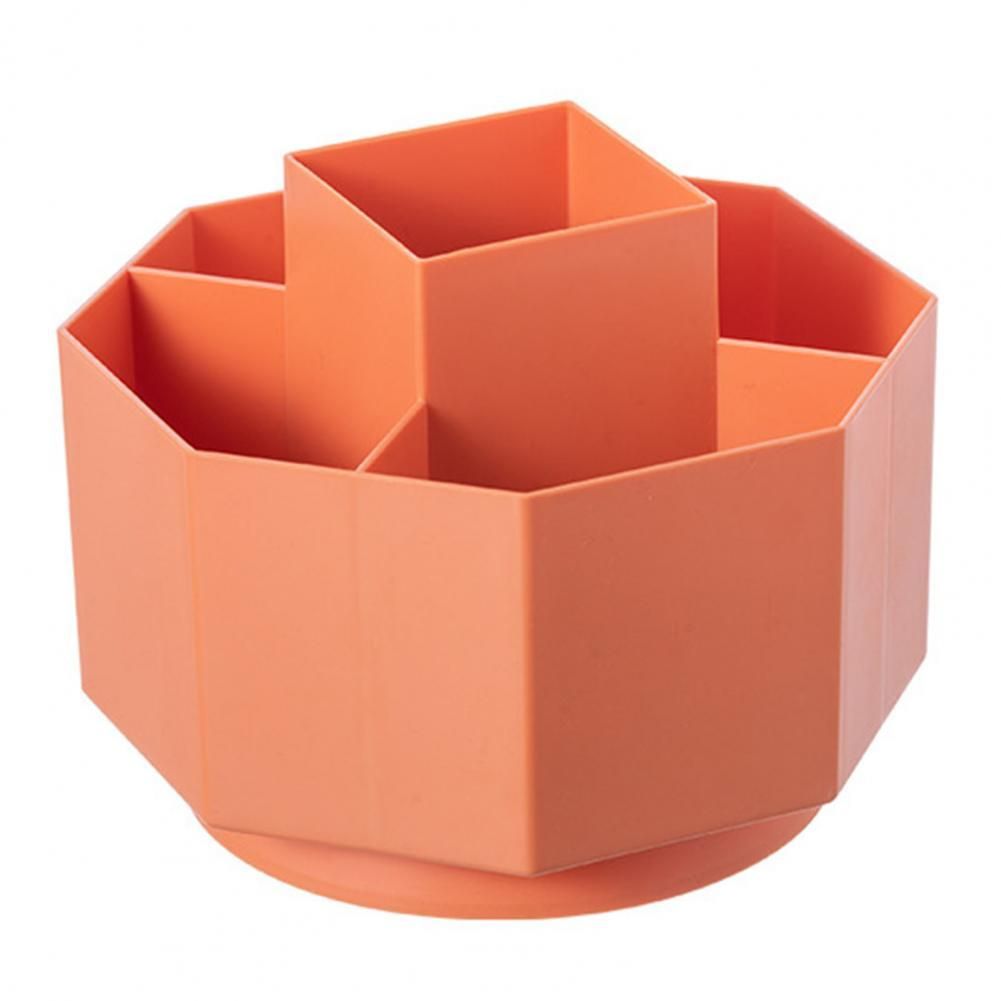1pc Multifunctional 360 Degree Rotating Pen Holder Creative Large Capacity Desktop Storage Box Pencil Organizer School Stationery - Renee Lane Company