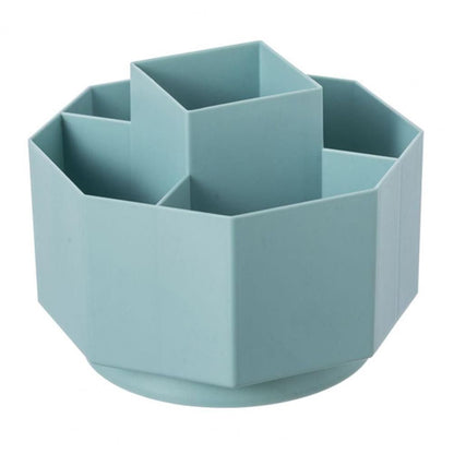 1pc Multifunctional 360 Degree Rotating Pen Holder Creative Large Capacity Desktop Storage Box Pencil Organizer School Stationery - Renee Lane Company