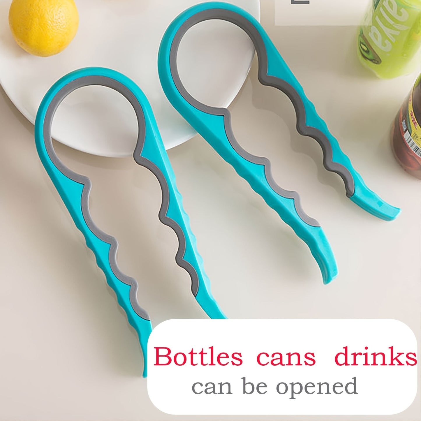 1pc Multifunctional 4-in-1 Jar Opener, Jar Gripper, Lid Opener, Can Opener, Bottle Opener For Arthritic Hands And Weak Hand, Jar Opener For Seniors With Arthritis, 9.06*3.74in/23*9.5cm - Renee Lane Company