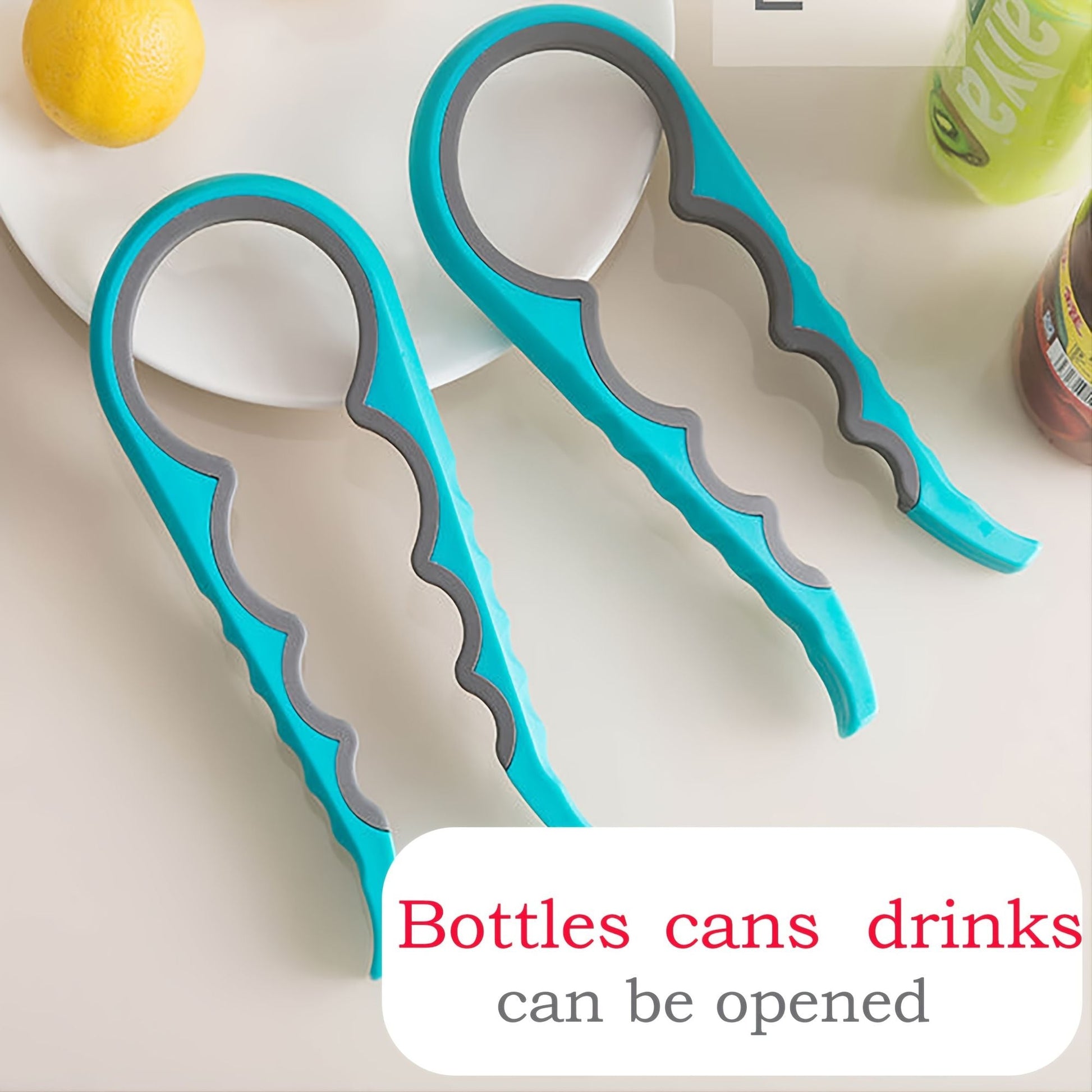 1pc Multifunctional 4-in-1 Jar Opener, Jar Gripper, Lid Opener, Can Opener, Bottle Opener For Arthritic Hands And Weak Hand, Jar Opener For Seniors With Arthritis, 9.06*3.74in/23*9.5cm - Renee Lane Company