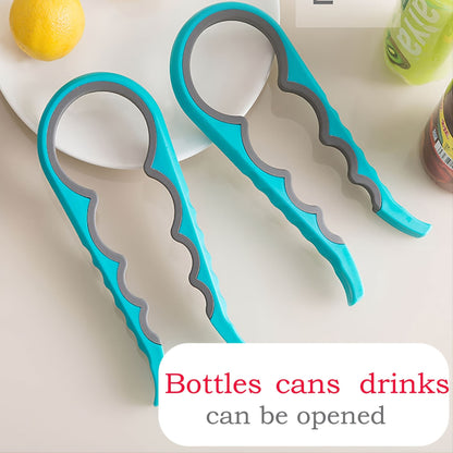 1pc Multifunctional 4-in-1 Jar Opener, Jar Gripper, Lid Opener, Can Opener, Bottle Opener For Arthritic Hands And Weak Hand, Jar Opener For Seniors With Arthritis, 9.06*3.74in/23*9.5cm - Renee Lane Company
