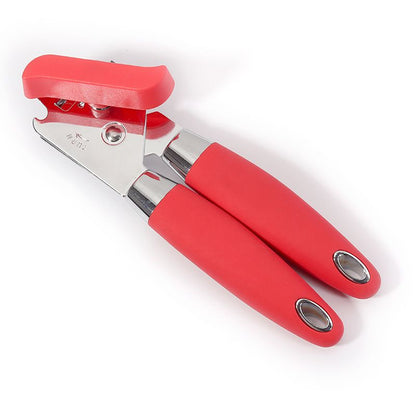 1pc Multifunctional Stainless Steel Can Opener with Rubber and Plastic Handle - Easy to Use and Durable Kitchen Accessory - Renee Lane Company