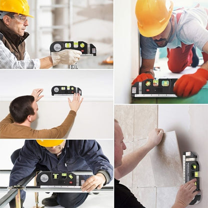 1pc Precision Multi-Purpose Laser Level, Horizontal Vertical Laser Beam Measuring Tape, Magnetic Laser Level, Non-Magnetic Laser Level For Construction, Interior Design - Renee Lane Company