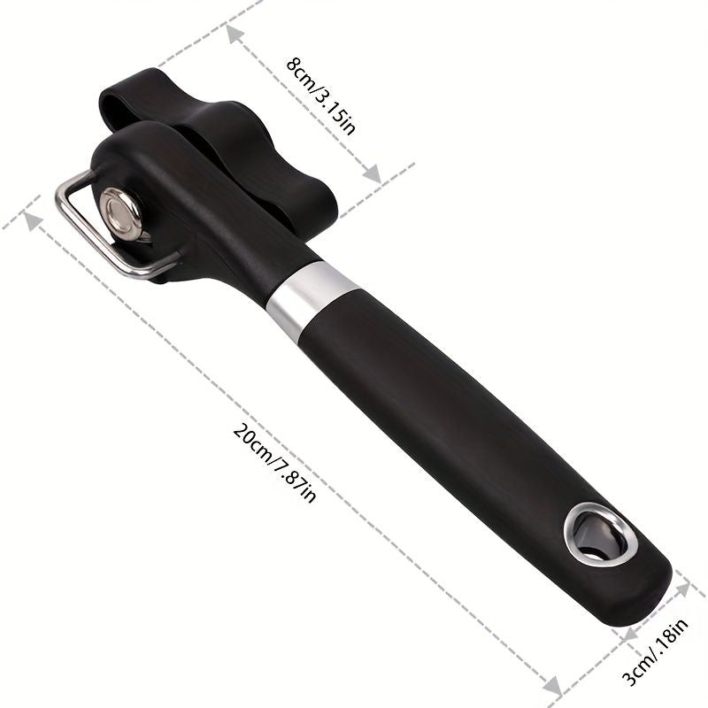 1pc Quick and Easy Stainless Steel Can Opener - Multifunctional Kitchen Gadget for Effortless Opening of Cans - Renee Lane Company