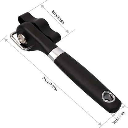 1pc Quick and Easy Stainless Steel Can Opener - Multifunctional Kitchen Gadget for Effortless Opening of Cans - Renee Lane Company