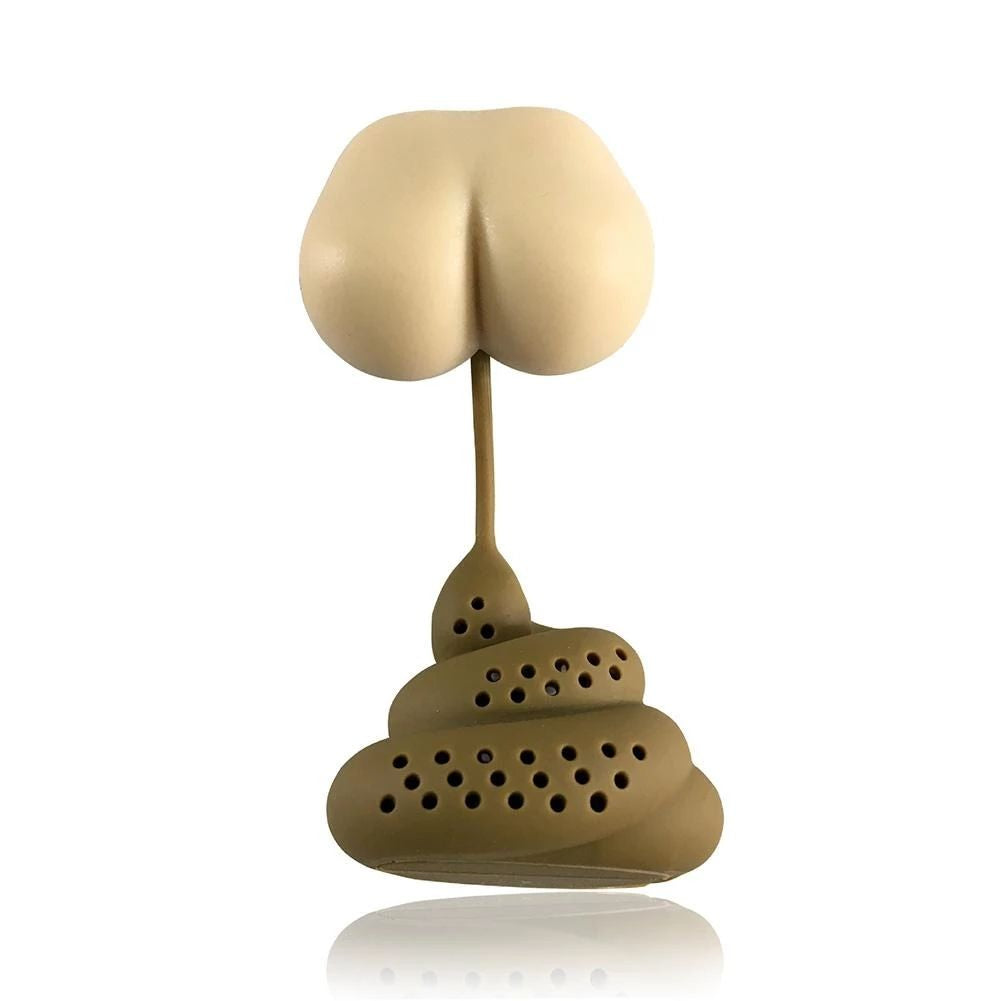 1pc Reusable Silicone Tea Infuser Creative Poop Shaped Funny Herbal Tea Bag Coffee Filter Diffuser Strainer Tea Accessories Home Kitchen Accessories - Renee Lane Company