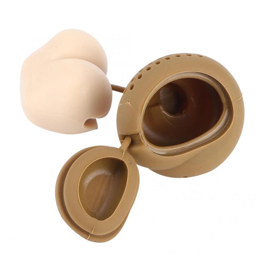 1pc Reusable Silicone Tea Infuser Creative Poop Shaped Funny Herbal Tea Bag Coffee Filter Diffuser Strainer Tea Accessories Home Kitchen Accessories - Renee Lane Company