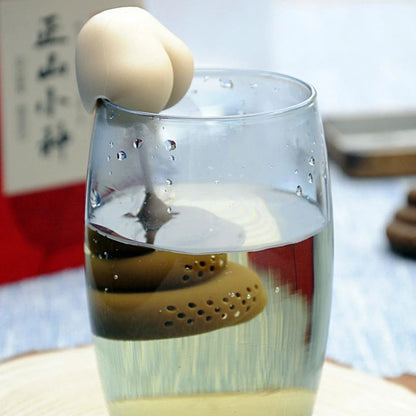 1pc Reusable Silicone Tea Infuser Creative Poop Shaped Funny Herbal Tea Bag Coffee Filter Diffuser Strainer Tea Accessories Home Kitchen Accessories - Renee Lane Company