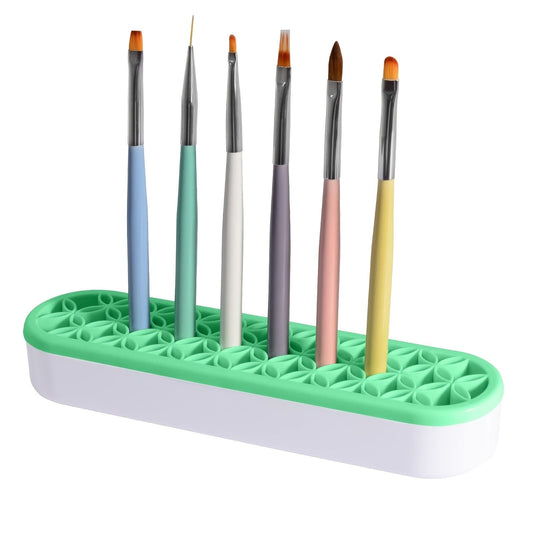 1pc Silicone Makeup Brush Holder, Silicone Makeup Brush Organizer, Multipurpose Nail Brush Organizer Storage For Sewing Craft Tools, Painting Pen Brushes, Nail Clipper - Renee Lane Company