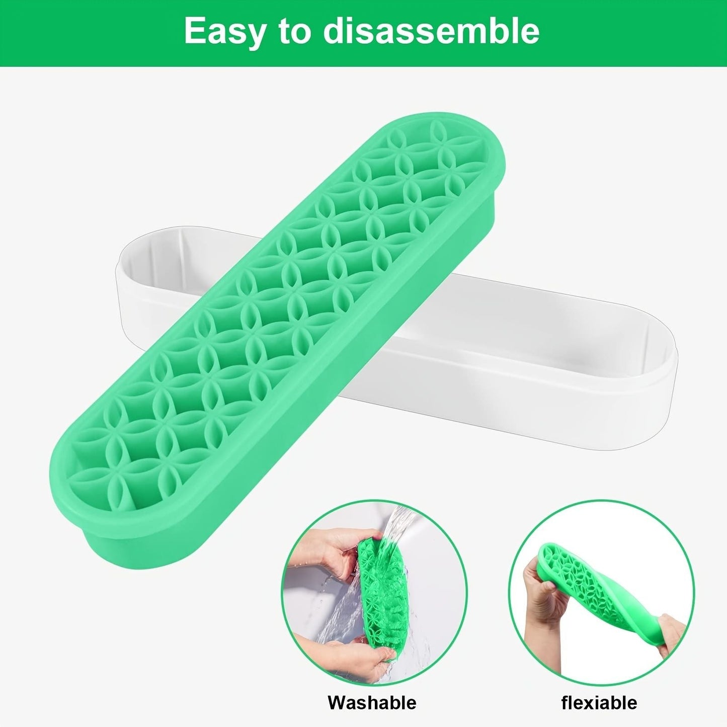 1pc Silicone Makeup Brush Holder, Silicone Makeup Brush Organizer, Multipurpose Nail Brush Organizer Storage For Sewing Craft Tools, Painting Pen Brushes, Nail Clipper - Renee Lane Company