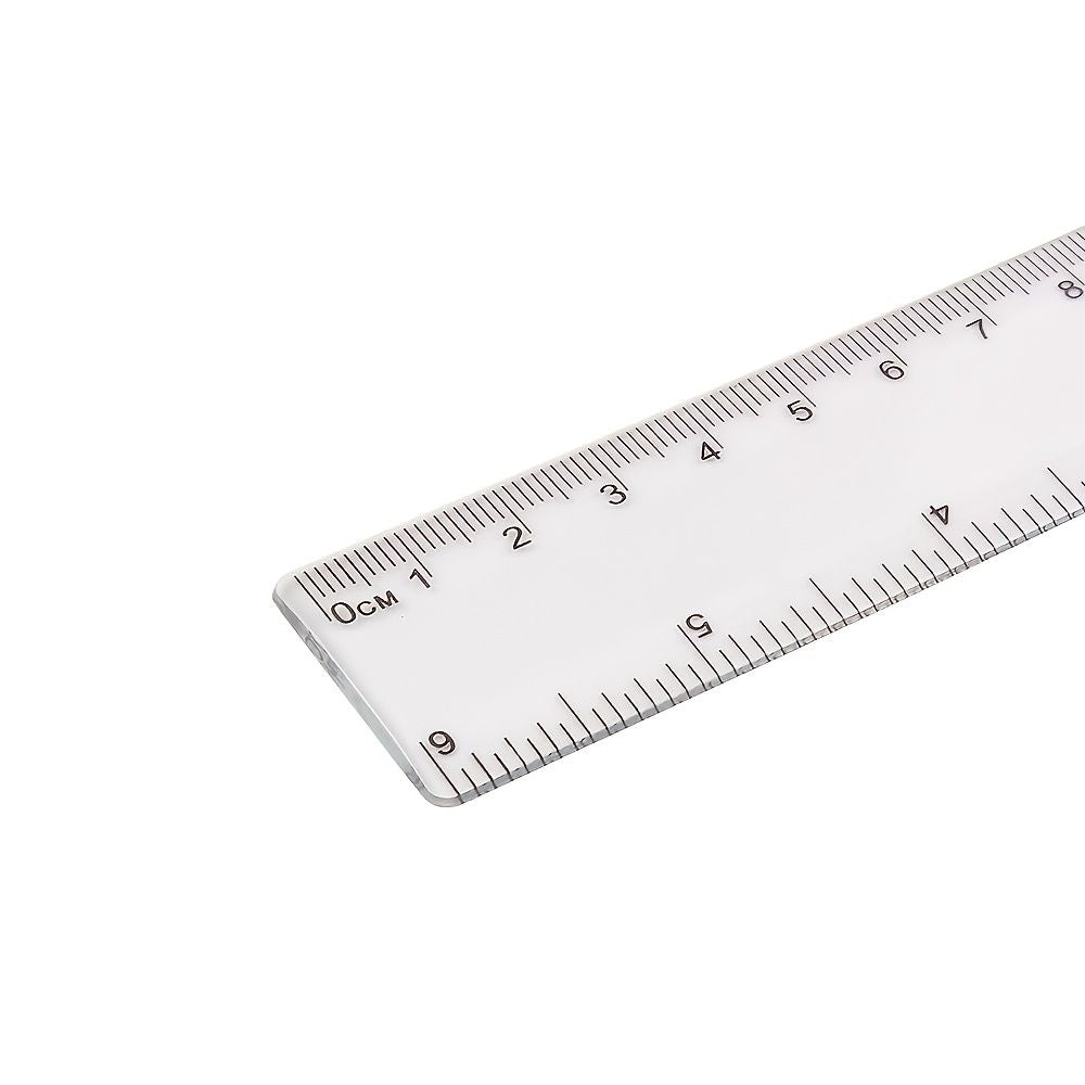 1pc Simple Transparent Ruler Size 6.14*1.18in - Renee Lane Company