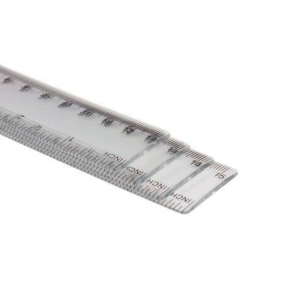 1pc Simple Transparent Ruler Size 6.14*1.18in - Renee Lane Company