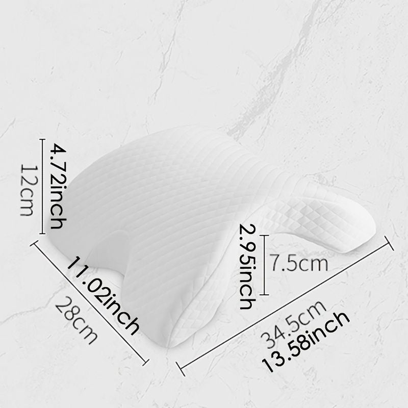 1pc Sleeping Pillow Couple Pillow Arm Pillow Slow Rebound Pressure Cuddle Pillow Memory Foam Travel Arched Shaped U Pillow Providing Comfort And Support Curved Pillow For Couples - Renee Lane Company