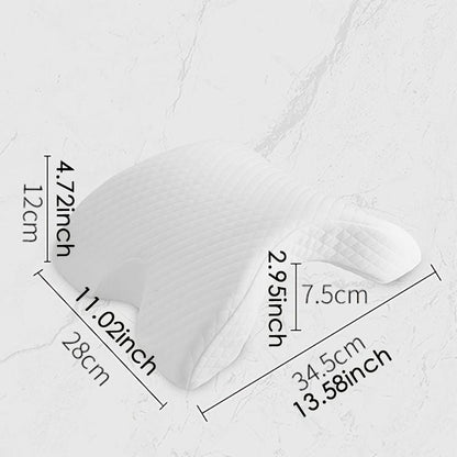 1pc Sleeping Pillow Couple Pillow Arm Pillow Slow Rebound Pressure Cuddle Pillow Memory Foam Travel Arched Shaped U Pillow Providing Comfort And Support Curved Pillow For Couples - Renee Lane Company