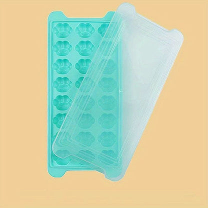 1pc Soft Bottom Cat Paw Ice Tray Mold - Homemade Ice Cube Box for Kitchen Refrigerator - Perfect for Making Delicious Ice Cream and Cocktails - Renee Lane Company