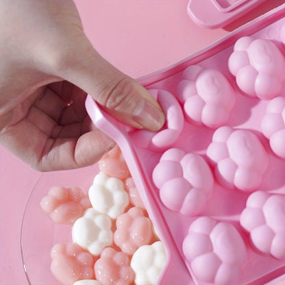 1pc Soft Bottom Cat Paw Ice Tray Mold - Homemade Ice Cube Box for Kitchen Refrigerator - Perfect for Making Delicious Ice Cream and Cocktails - Renee Lane Company
