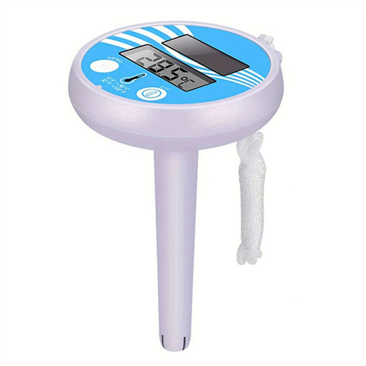1pc, Solar Digital Pool Thermometer - Shatter Resistant, Easy-to-Read Screen Display, Useful Tool for Swimming Pool Temperature Monitoring - Renee Lane Company